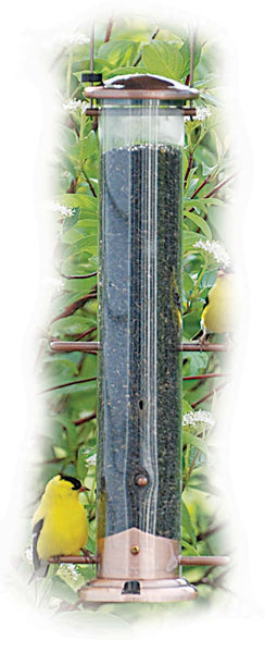 Woodlink Brushed Copper 6-Port Thistle Bird Feeder