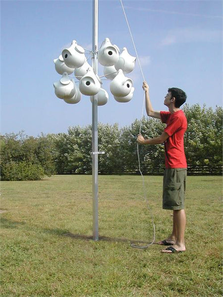 Purple Martin Deluxe Gourd Rack System with 12 SuperGourds