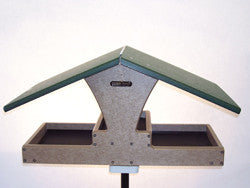 Recycled Double Decker Hopper Platform Bird Feeder